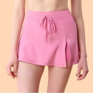 Blogilates Women's Trailblaze Slit Skirt/Skort, Pink, NWT
